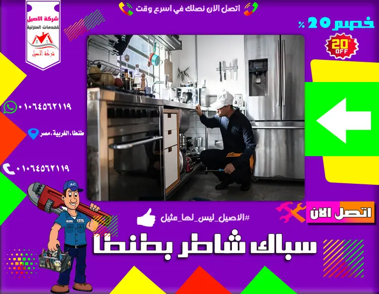 سباك شاطر بطنطا